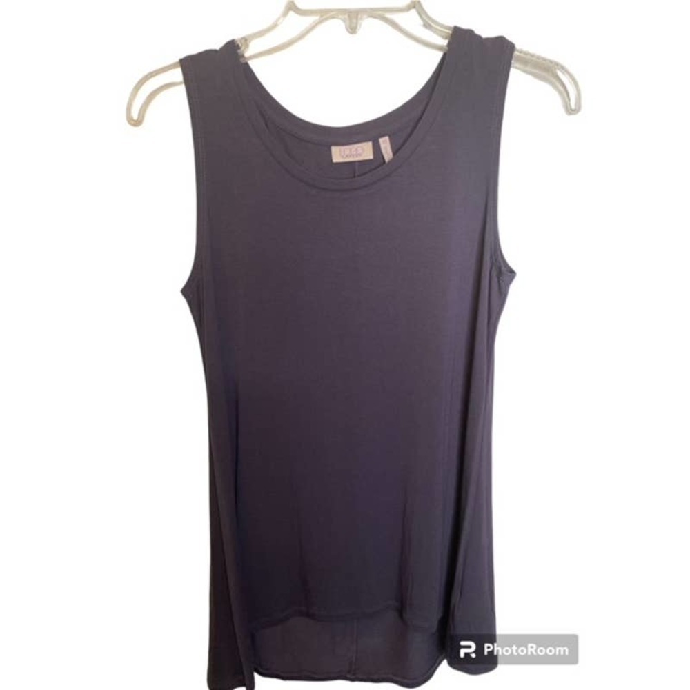 Logo Layers By Lori Goldstein Sz Xs Dark Gray Sleeveless